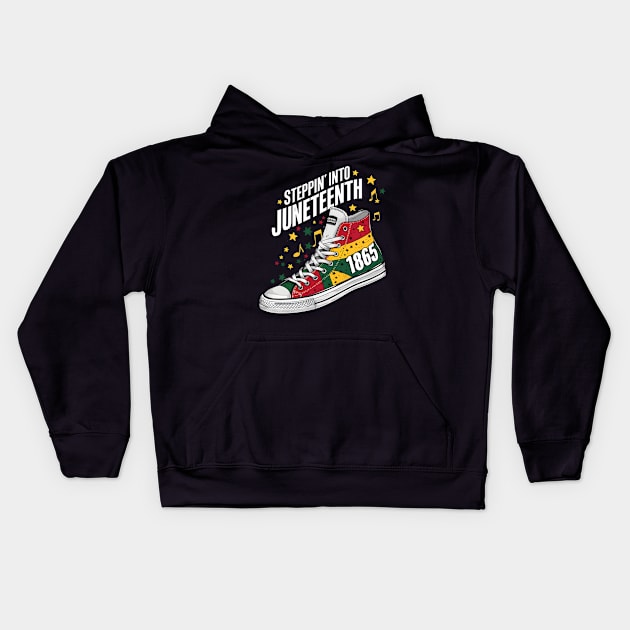 Steppin into juneteenth 2024 Kids Hoodie by FnF.Soldier 